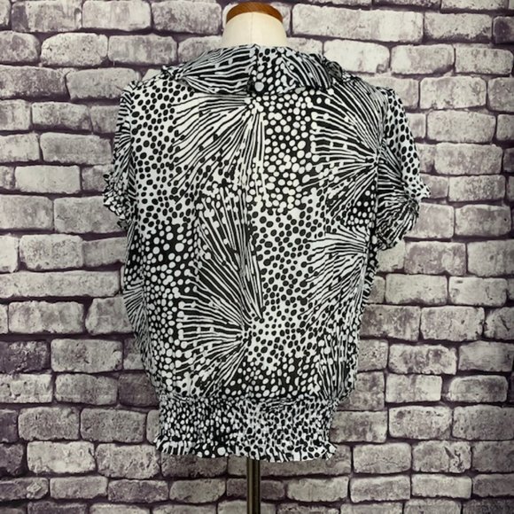 Allison Taylor V-Neck Blouse Size Medium - Picture 5 of 8